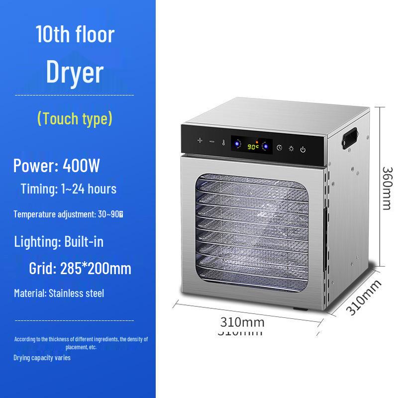 Compact Smart Dehydrator for Vegetables, Fruits, Meat, and Herbs: Multi-functional Household & Commercial Food Dryer