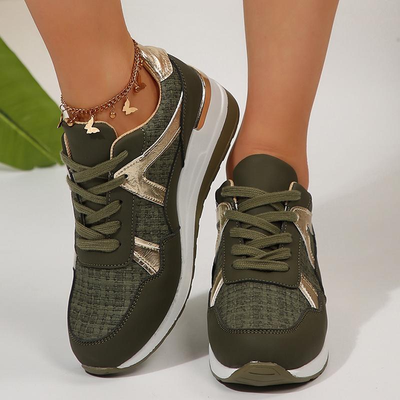 Fashion Women's Casual Sports Shoes Plus Size Fashion Comfortable Wedge Sneakers Woman Spring Autumn Thick Sole Non Slip Running Shoes