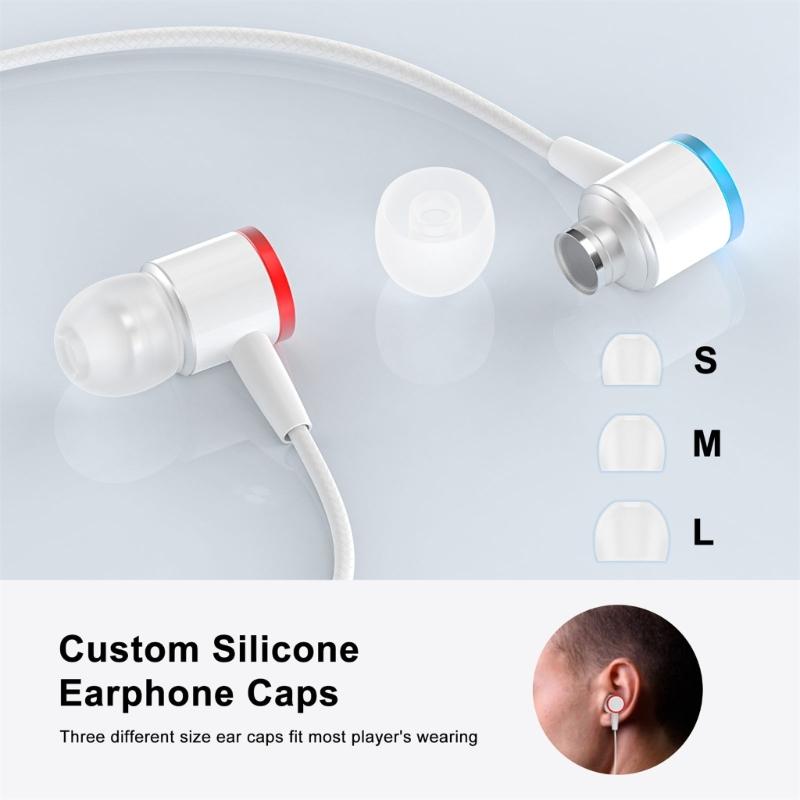 Immersive VR Sound Earphones Comfort Fit In Ear Earphones Wire Earpieces with Clear Sound for Q 3 with Box