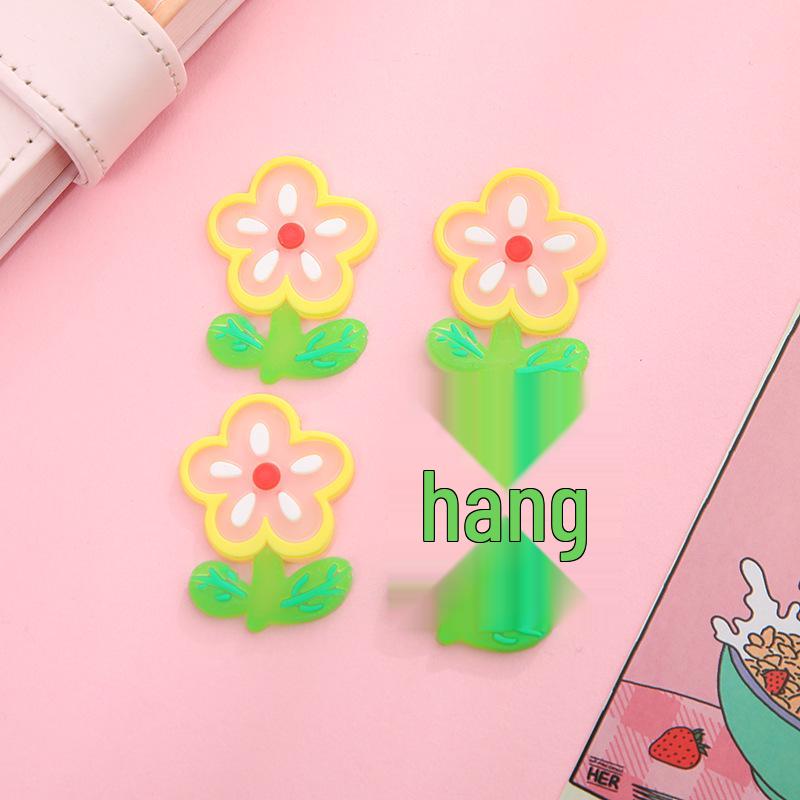 PVC Cartoon Flower & Animal Hair Clip and Clothing Accessories for Kids