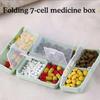 Durable 7-compartment Pill Box Creative Pill Case 5 Colors Pill Storage Box  Travel