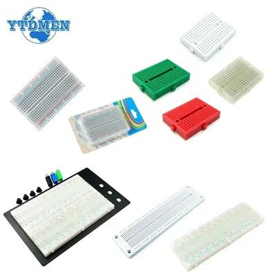 Steckbrett 400 700 750 830 Löcher MB-102 Lötfreie PCB Mini Test Board ZY-204 1600pts Prototyp Board Jumper Draht Kabel DIY Kit