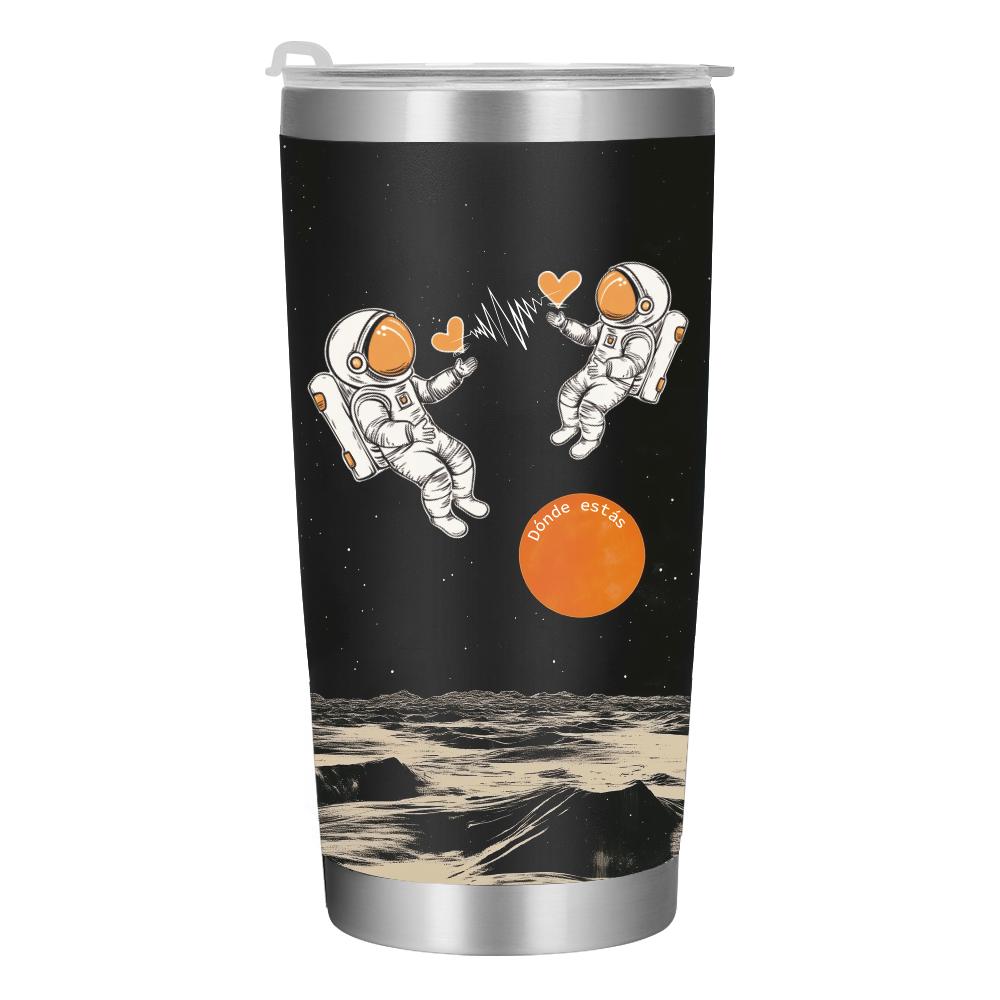 304 Stainless Steel Car Cup Hot And Cold Outdoor Car Water Cup 20oz Thermos Bottle With Straw Brush Water Bottle Coffee Mug