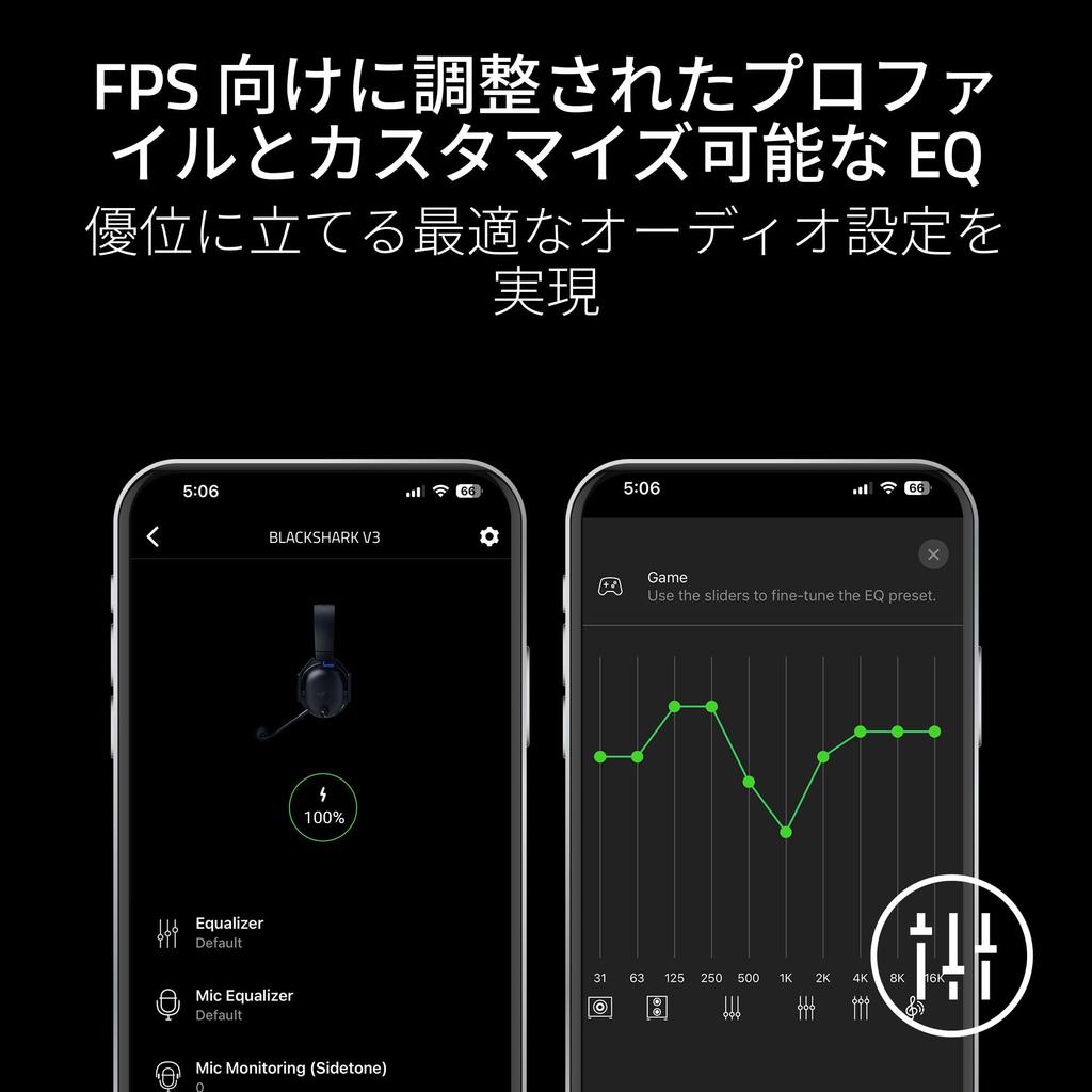 Razer BlackShark V3 for PlayStation Wireless Gaming 2nd Generation HyperSpeed 2nd Generation TriForce Titanium 50mm HyperClear 70 Hours of Android