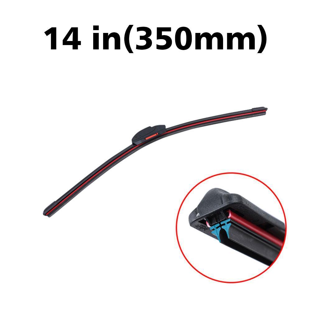 9 Sizes Universal Car Wiper Mute Car Front Windshield Wiper Soft Double Rubber Strip Windshield Windscreen Wipers Accessory