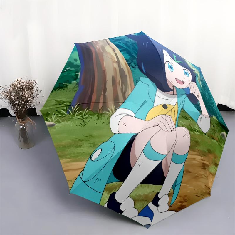 Liko Pattern, Automatic Folding Umbrella, Portable and Foldable Design, 8 Ribs, a Christmas or Birthday Gift.