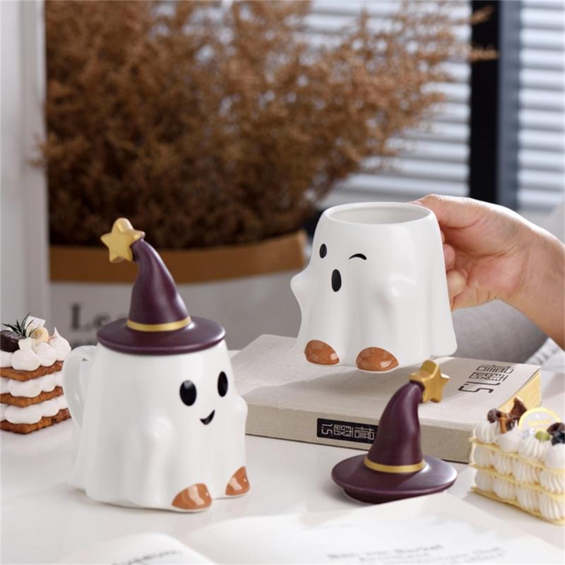 Unique 3D Goblins Themed Ceramic Mugs Large Capacity Halloween Gift Coffee Cup For Hot Chocolate Teas Halloween Gift