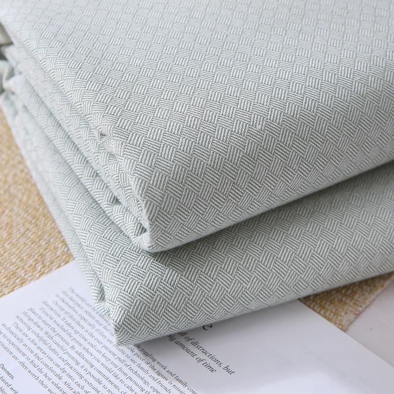 Doppelgröße reine Baumwolle Jacquard Bettlaken - Dick, Atmungsaktiv, Hautfreundlich für Herbst/Winter