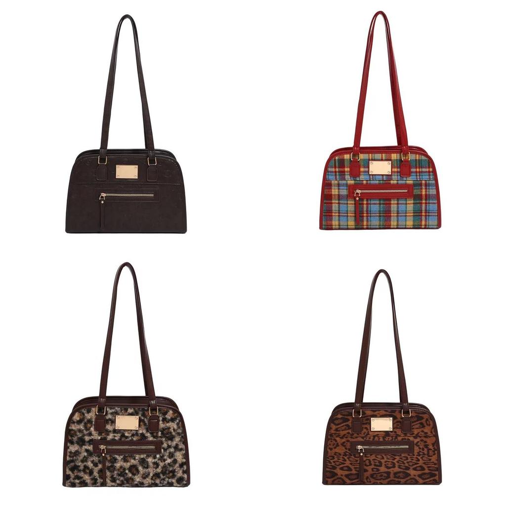 Vintage Leopard Print Backpack For Women With Pu Material And Spacious Design For Daily Use