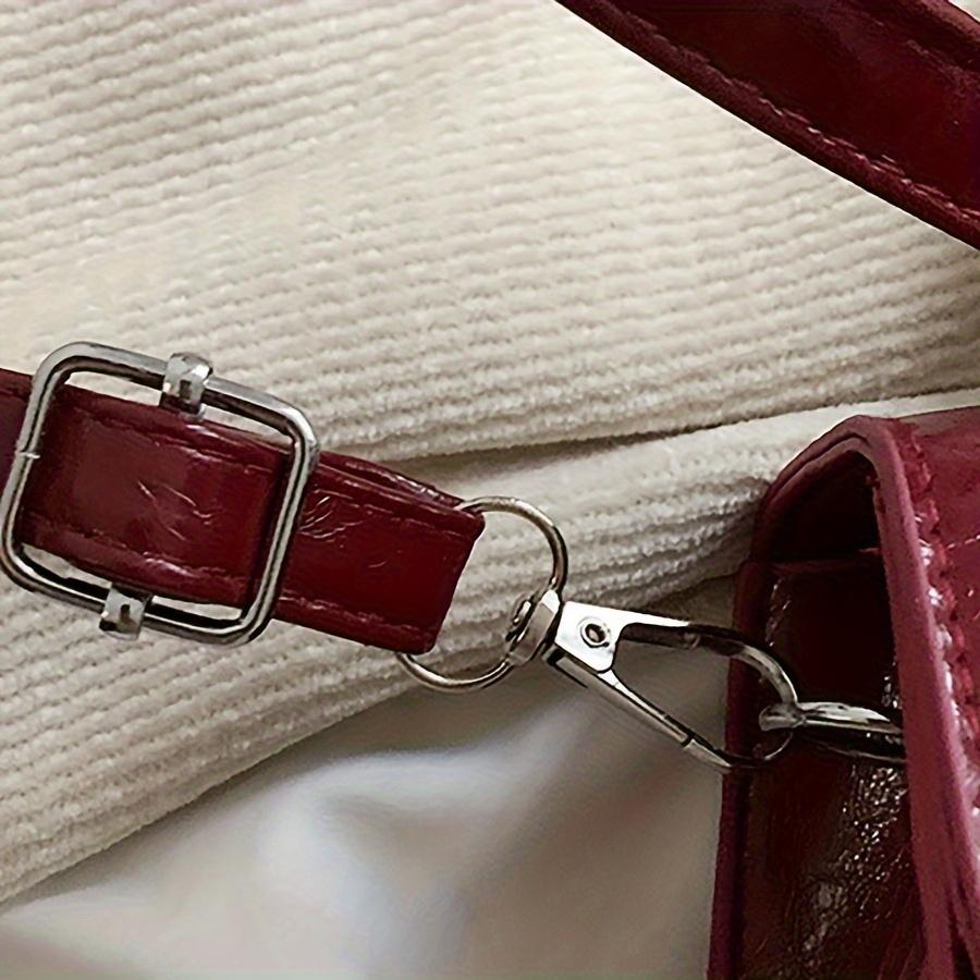1pc Casual Personality Fashion Bow Shoulder Bag Hand-held Small Square Bag Simple Crossbody Bag