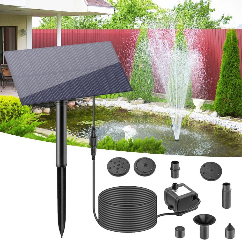 Solar Water Pump Fish Pond Oxygen Submersible Pumps Efficient Solar Panel For Outdoor Fish Tank Garden Decoration