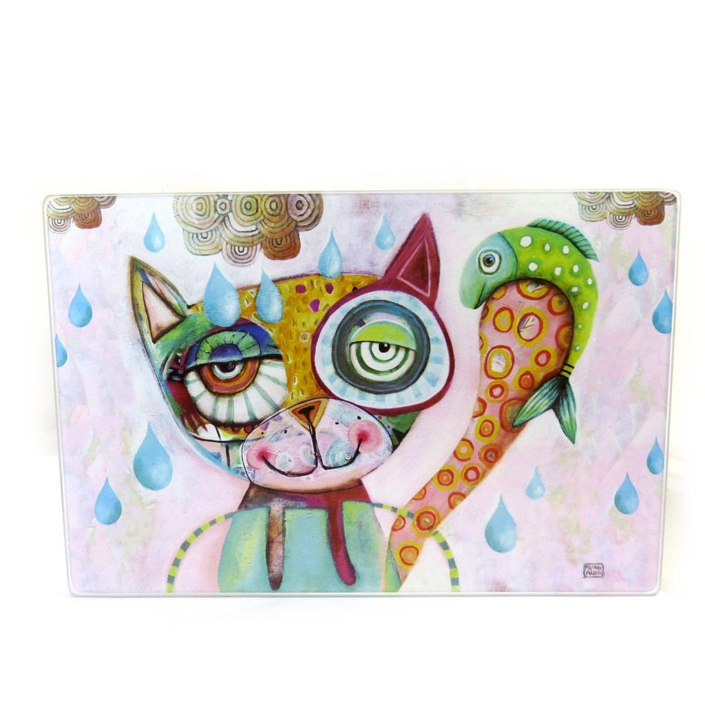 

Allen Designs [M1331] - Planche à découpe / dessous de plat Allen Designs chat (30x20 cm)