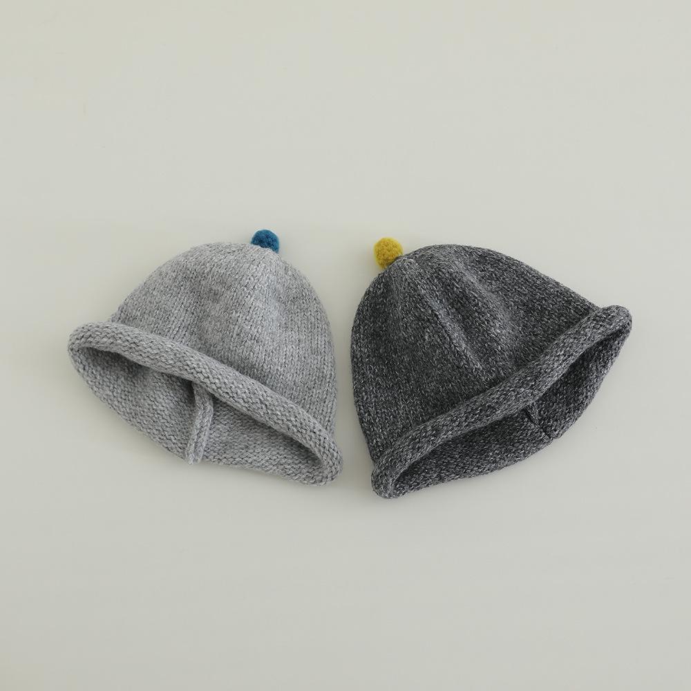 Baby Knitted Warm Hat Autumn Winter Newborn Windproof Infant Cap Girl Boy Soft Yarn Ear Flap Cold Proof Hats Pacifier Hood Caps