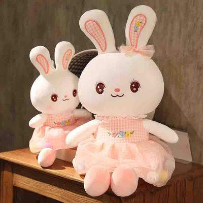 Rabbit Plush Toy Girl Rag Doll Child Girl Sleeping with A Large Pillow Cute Little White Rabbit Doll
