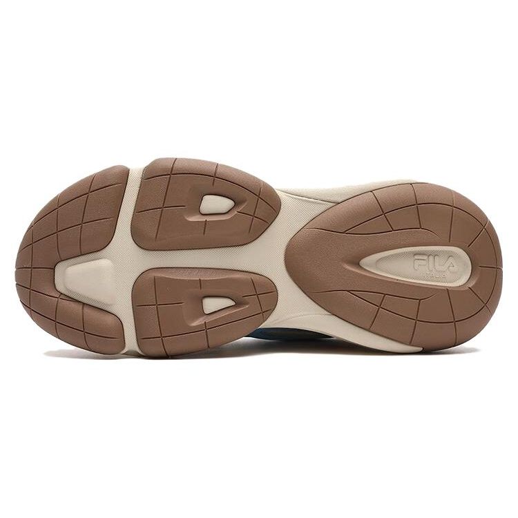 Fila Fabric Synthetic Leather Top Layer Cowhide Comfortable Versatile Shock Absorbing Wear Resistant Low Top Dad Shoes Women Sneaker F12W343103FRB