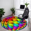 1pc Colorful Sphere Chair Carpet for Office Non-Slip, Machine Washable Rug for Office, Room - Holiday Decor, Machine Made Yy251016135