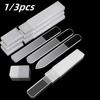 3pcs Set of Nano-glass File Polished Strip Nail File Box Transparent Manicure Trim Strip Manicure Tools