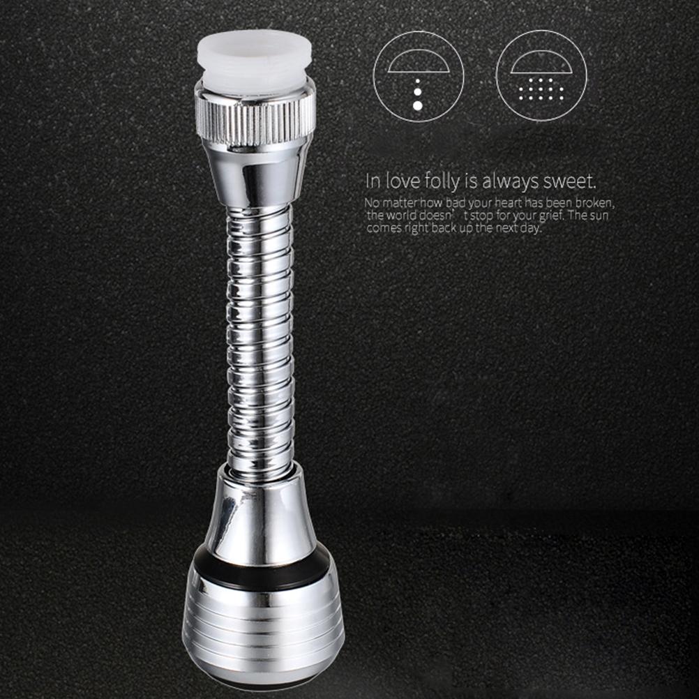 360 Grad Drehbarer Wasserhahn Hahn Düse Filter Adapter Wassersparender Filter Sprüher für Badezimmer