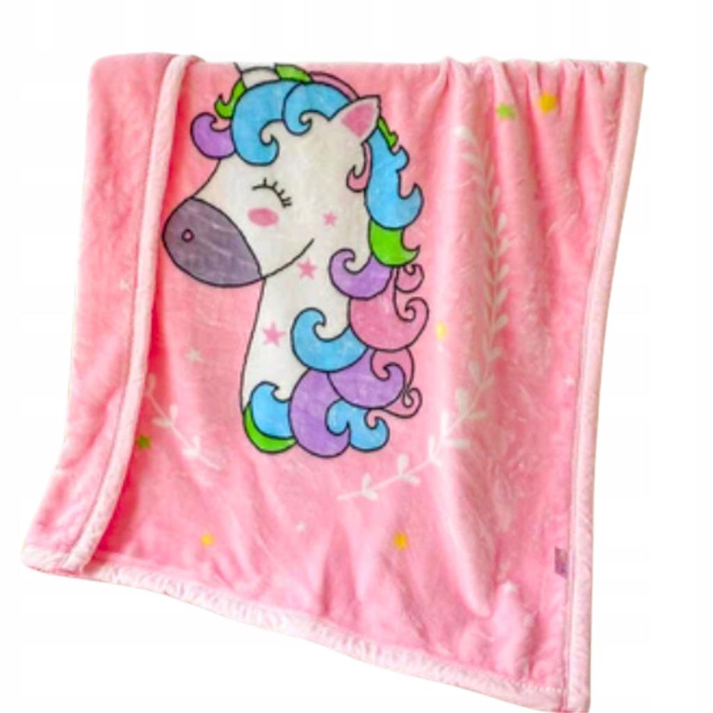 Unicorn Blanket Children's Warm Fleece Throw 130X150