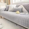 Solid Color Corduroy Sofa Cushion  Winter Plush Thickened Non-Slip Seat Cushion Simple Modern Leather Sofa Cover