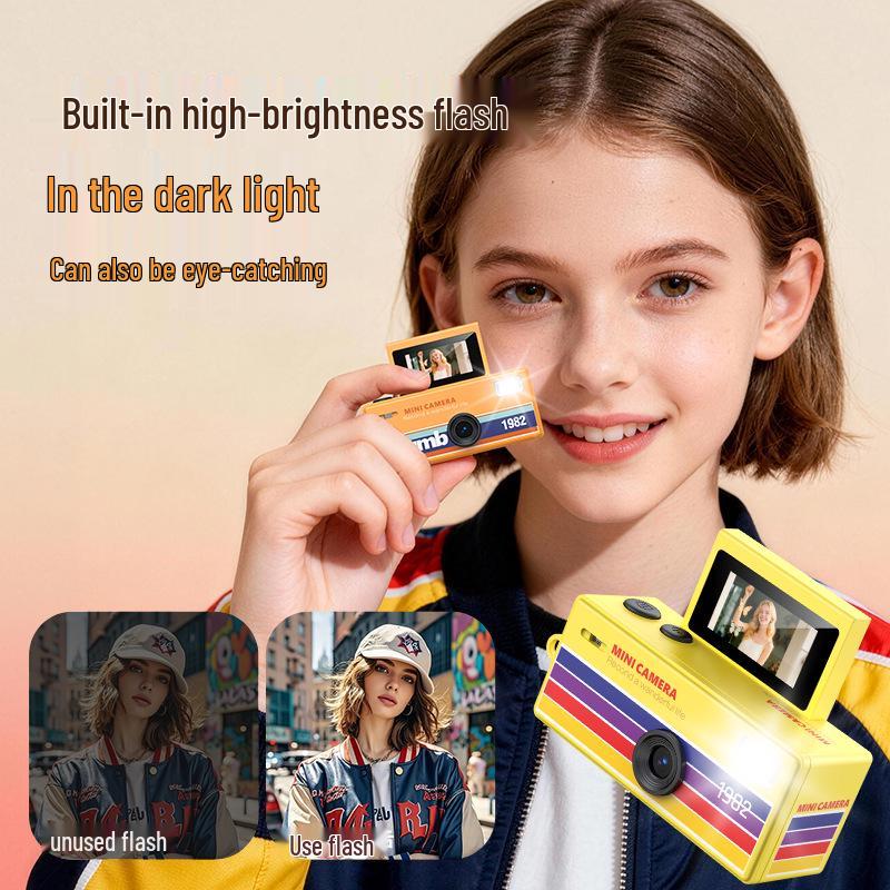 LK-030 Student Flip-up Display Camera: Pocket-Size Photo & Video Recorder for Kids