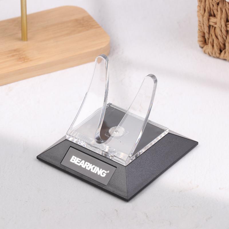 Supporto porta mulinello da pesca Trasparente Supporto per mulinello a forma di goccia d'acqua Rastrelliera espositore multifunzione per mulinelli da pesca Accessori da pesca