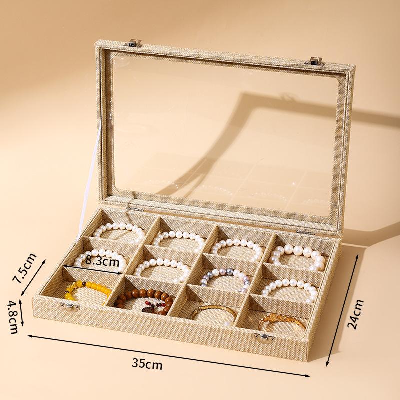 Dust-proof Sunroof with Lid Bracelet Storage Box Buddha Beads Cultural Play Bracelet Collection Box Buddha String Bracelet Jewelry Box