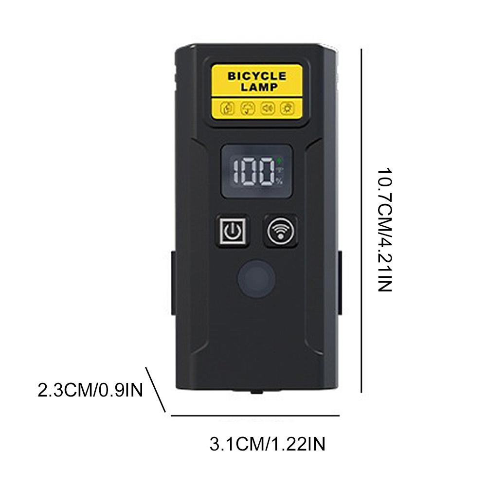 Bicycle Headlight with Horn Smart Light Sensor Bicycle Front Lamp Rechargeable Bike Handlebar Flashlight Bicycle Accessories