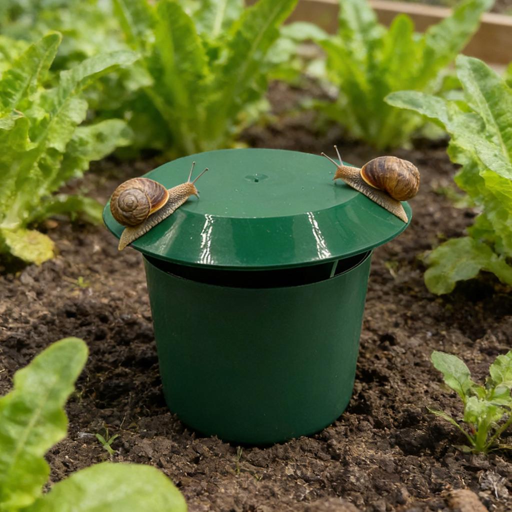 Garden Slug Trap Plastic Snail Catcher Pest Control Device for Vegetable Patch Flower Beds Lawn Protection Outdoor Use