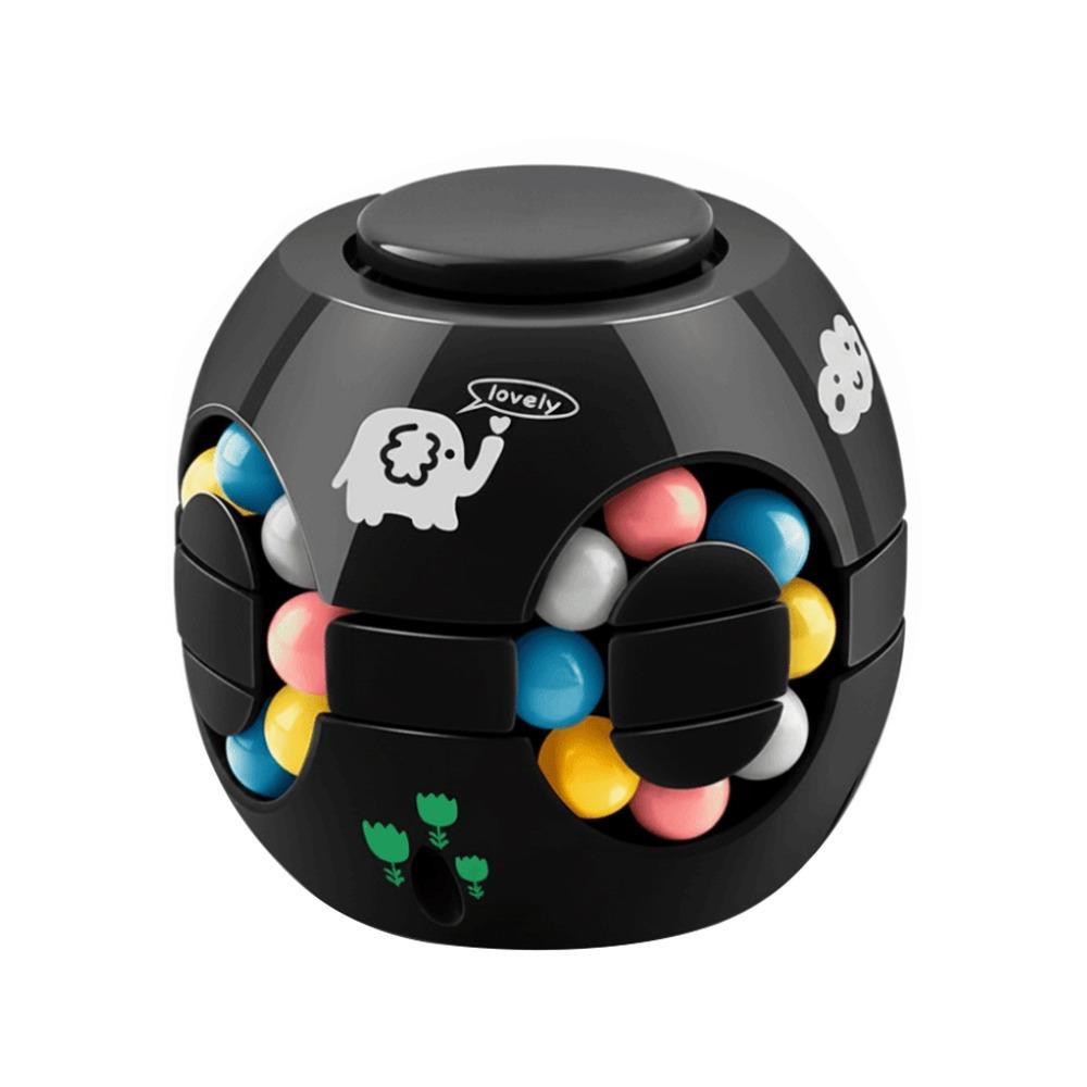 Funny Plastics Magic Bean Cube Spinner Rotating Ball 3D Rotating Ball Finger Gyro Stress Relief