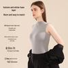 MIIOW Women's Thermal Lamb Wool Half-High Collar Vest