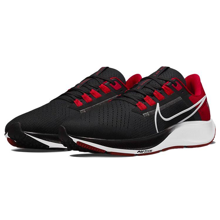 Nike NFL X Air Zoom Pegasus 38 Atlanta Falcons Men Sneakers Black Gym-Red Medium-Silver DJ0825-001