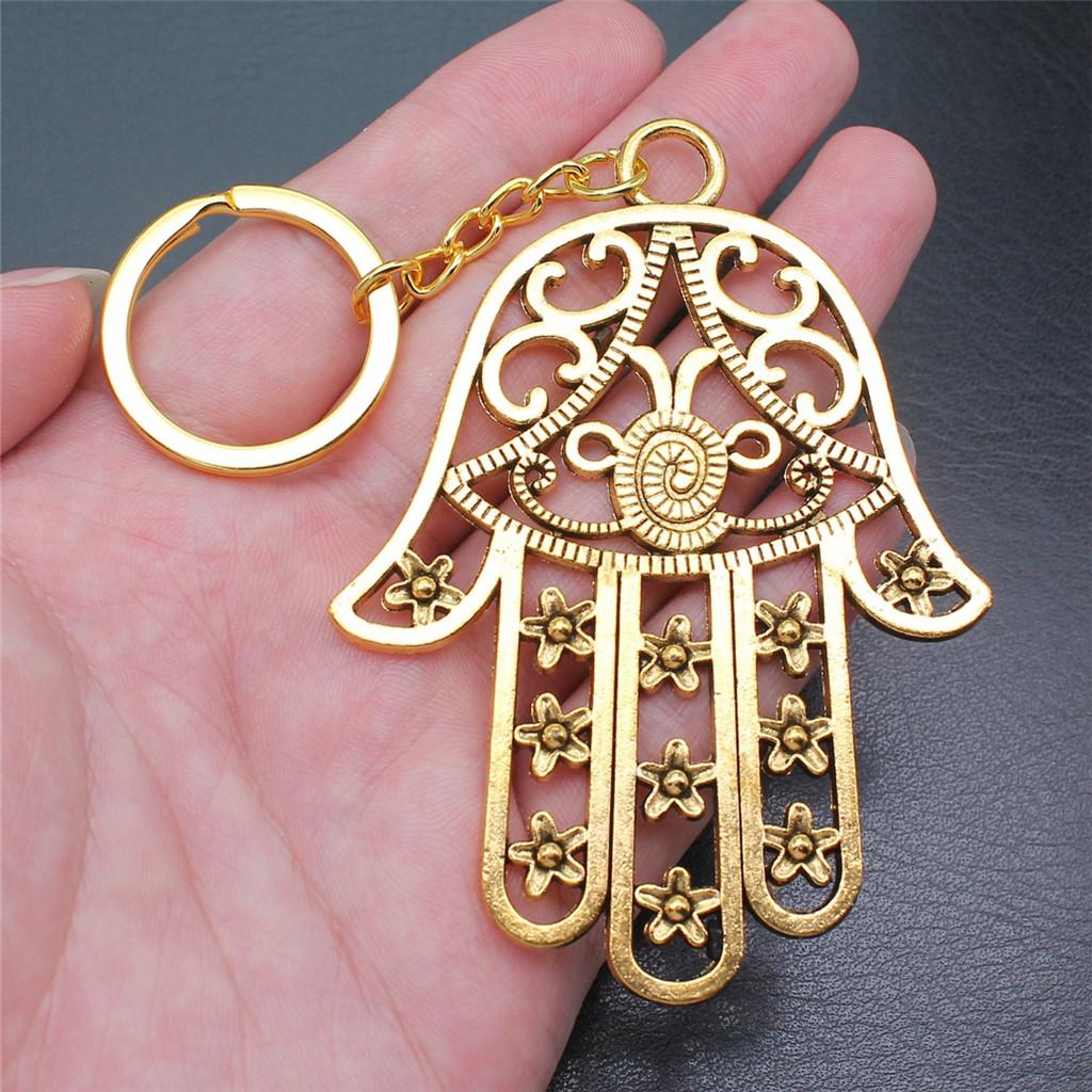 28mm Key Ring Hamsa Hand Eye Of Horus Wedding Jewelry Findings QY025