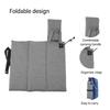 Foldable Heated Seat Cushion 3 Fold USB Heating Adjustable Temperature Heated Folding Chair Cushion Pad for Camping Hiking