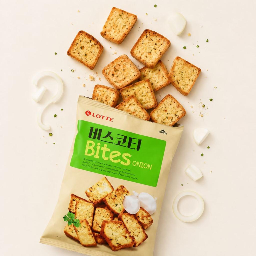 Lotte Toasted Bread Slices Casual Snacks  70g 3 flavors 6pack