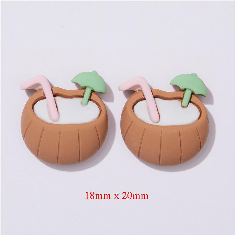 Kawaii Summer Beach Vacation Hair Mobile case Cup Decoration Flatback Resin Cabochons