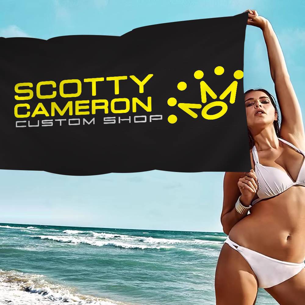 S-Scotty C-Cameron Sign Beach Towel Colorful Bath Towels For Girl Microfiber Quick Dry Custom Sand Free Beach Yoga Spa Gym Pool