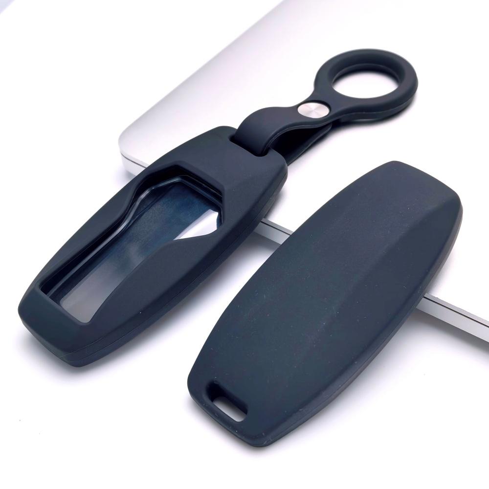 Silicone Car Key Cover with Keychain, Fits BYD Dolphin Seagull Qin Plus Song Han EV Tang Yuan, Protective Accessory, Key Fob Protection