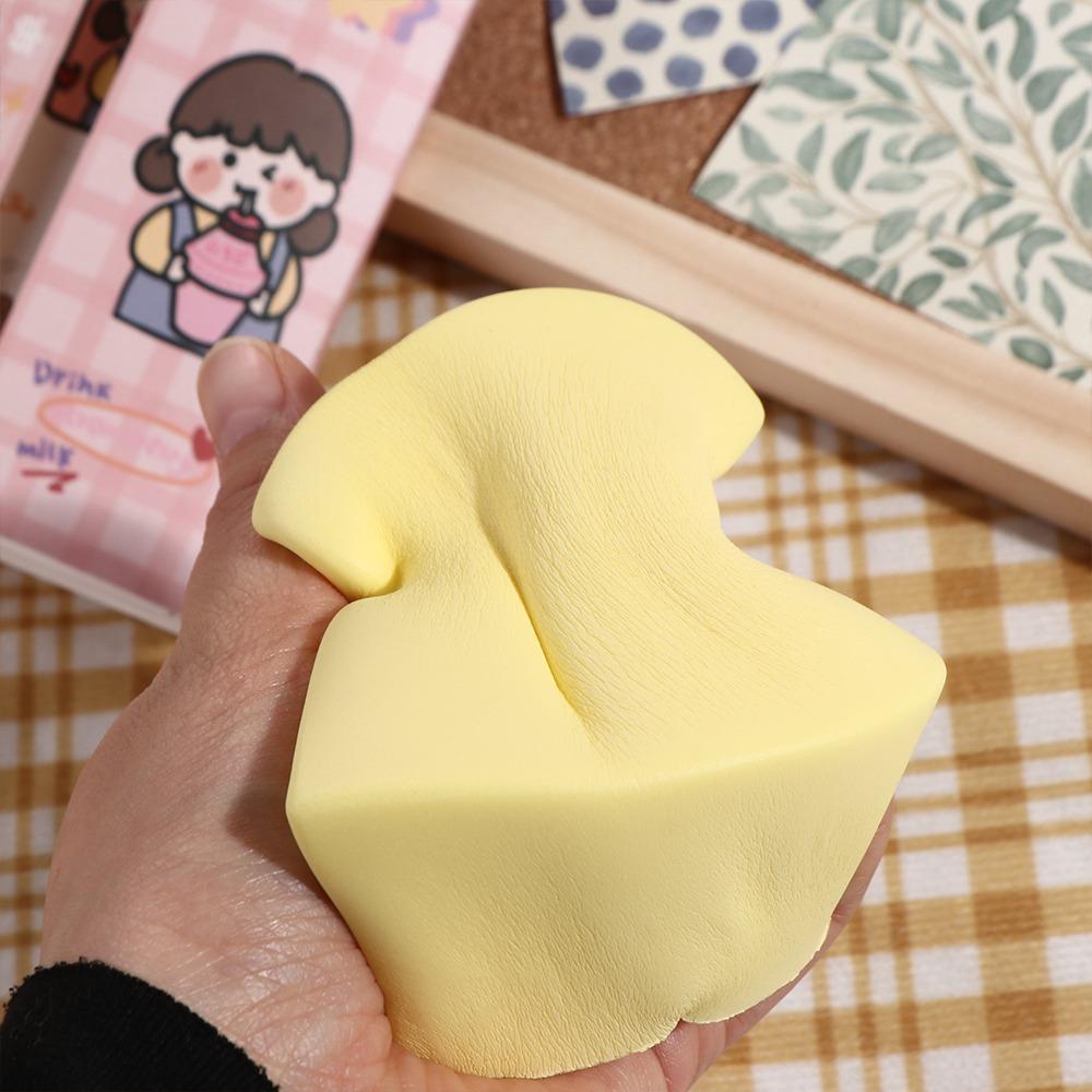 

Soft Simulation Toast Squeeze Simulation Toast Yellow Dessert Squeeze Toys Gifts Toys 1pc
