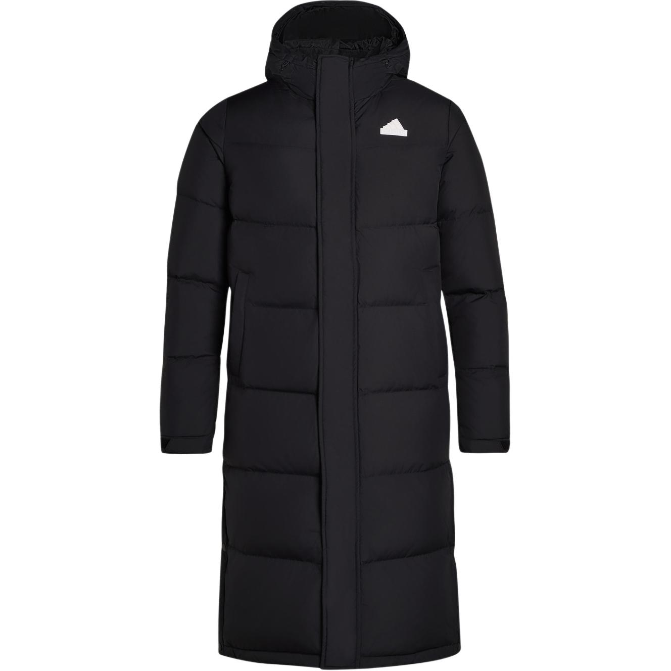 Adidas LONG DOWN Jacket Unisex Black KF6741- 2XS