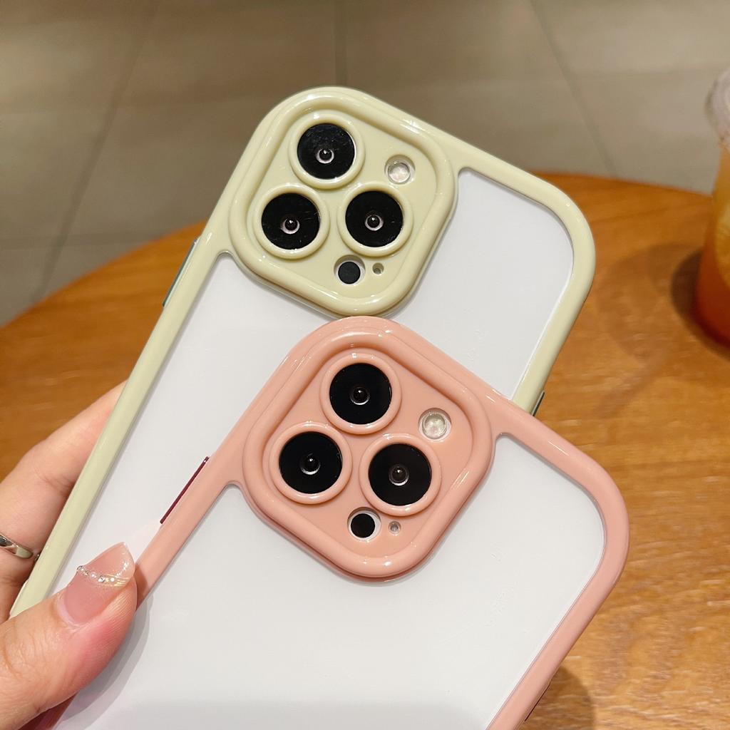 Applicable To Apple 16 Cream Mobile Phone Case IPhone 14 Transparent 11 Soft 12 Shell Pro Max Protection 13 Set 15