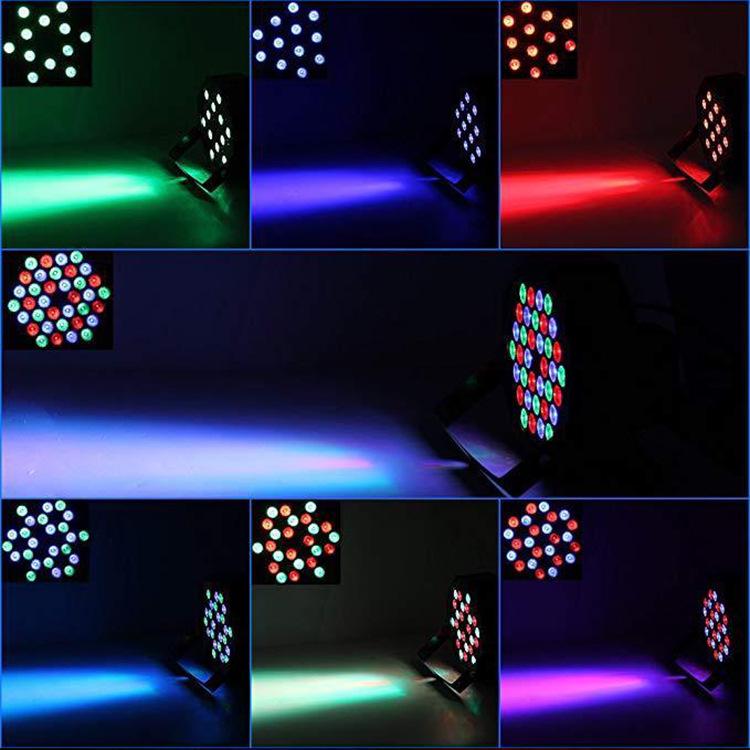 36-Color LED Stage Lights for Dance, Wedding, and Holiday Events
