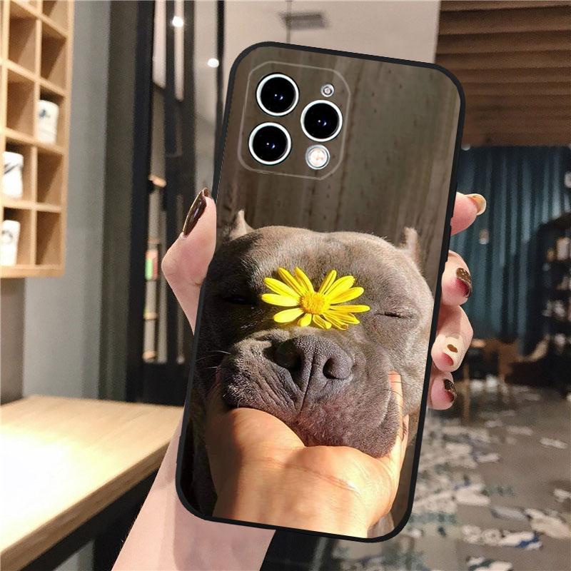 Phone Case Carcasa Funda For iPhone 17 Pro Max 17 Air 16 15 14 13 Pro Max 15 16 Pro 15Plus Pitbull Terrier Dog