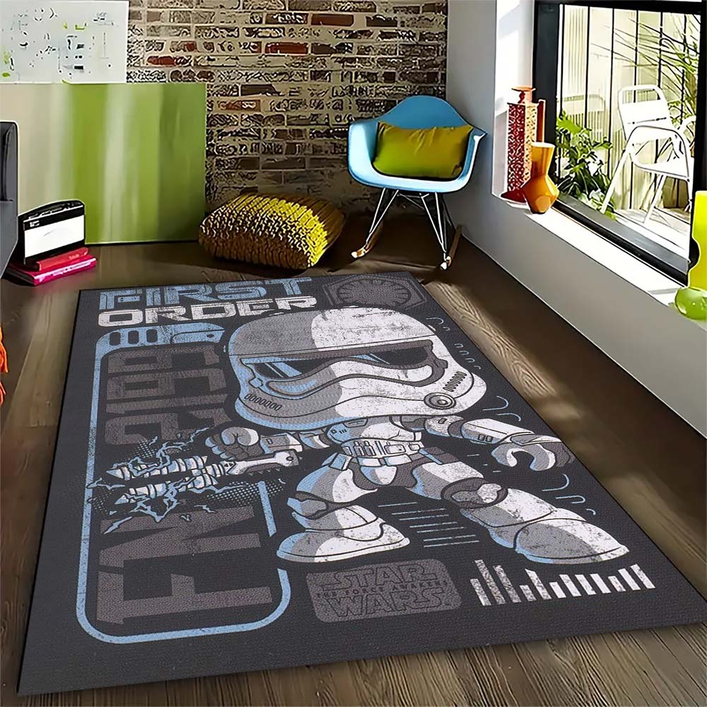 Star Wars Galaxy Printed Rug Non-Slip Floor Mat for Living Room Bedroom Kids Room Home Decor