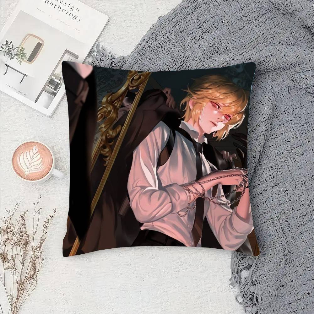 HUNTER X HUNTER Anime Kurapika Pillow Case Fashion Square Pillowcase Bedroom Sofa Room Ins Decoration Leisure