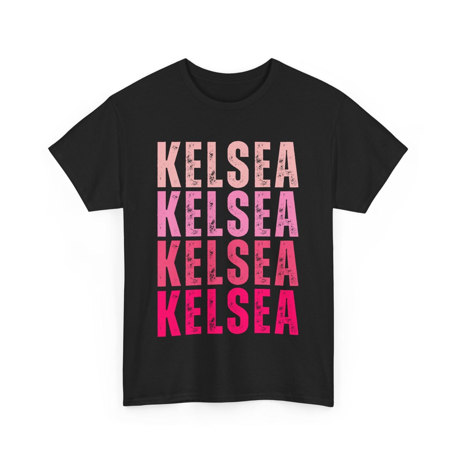 

Personalized Name Kelsea I Love Kelsea Vintage T-Shirt Mens Womens Tees Top XL