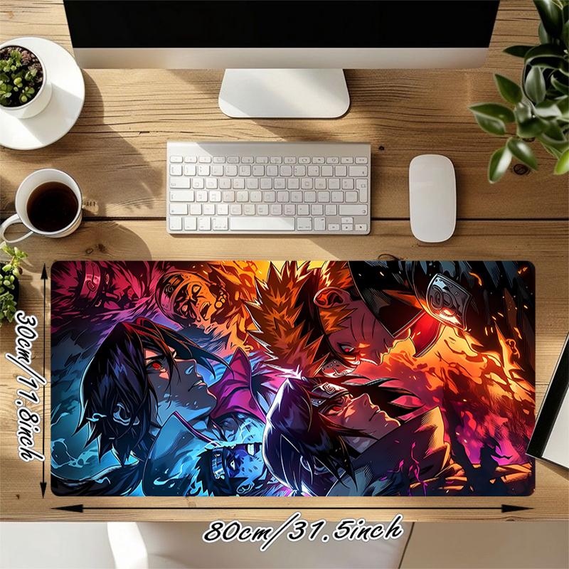 1Pc Powerful Anime Characters Gaming Mouse Pad Keyboard Desk Mat Non-slip Rubber Lock Edge Waterproof Computer Mousepad for Office Home Decor S1146
