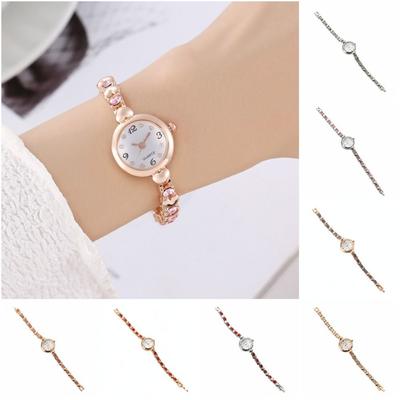 Versatile Ladies Bracelet Watch Steel Strap Quartz Watch Womens Quartz Wristwatch  Students Gift