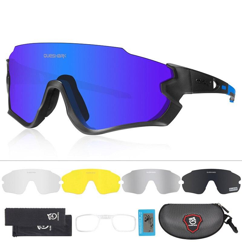 Buy QUESHARK Half Frame Polarized Cycling Sunglasses UV400 HD MTB Road