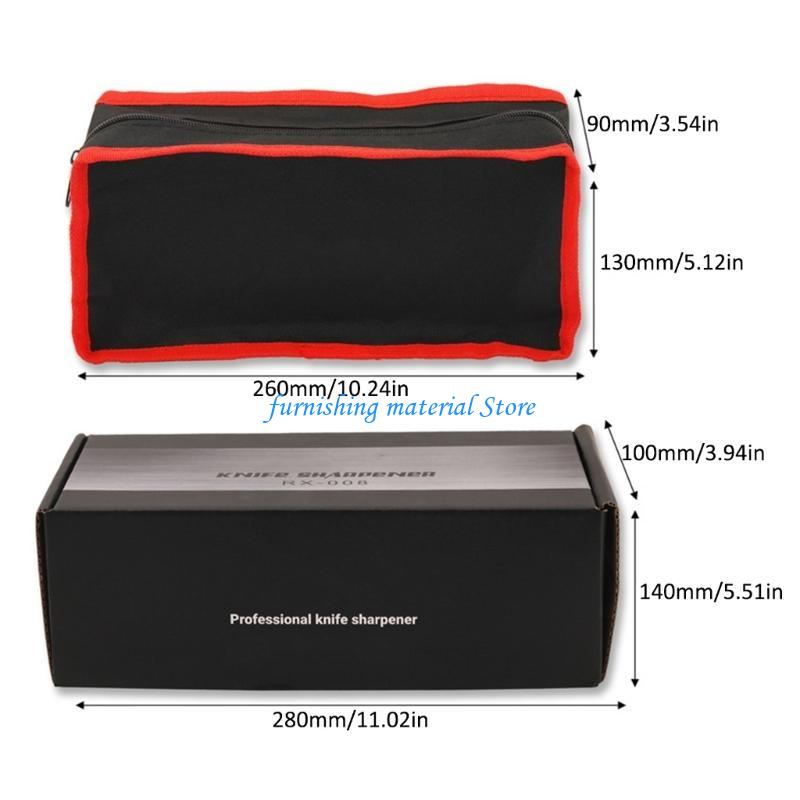 Y5GD RX-008 Profesjonalna Ostrzałka do Noży Design z Obracaniem 360° Ostrzałka Kuchenna o Stałym Kącie z 10 Kamieniami Szlifierskimi